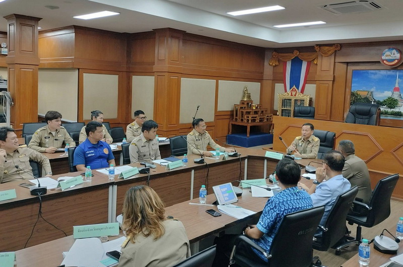 จังหวัดสมุทรปราการ ประชุมติดตามการดำเนินงานด้านยาเสพติดในพื้นที่